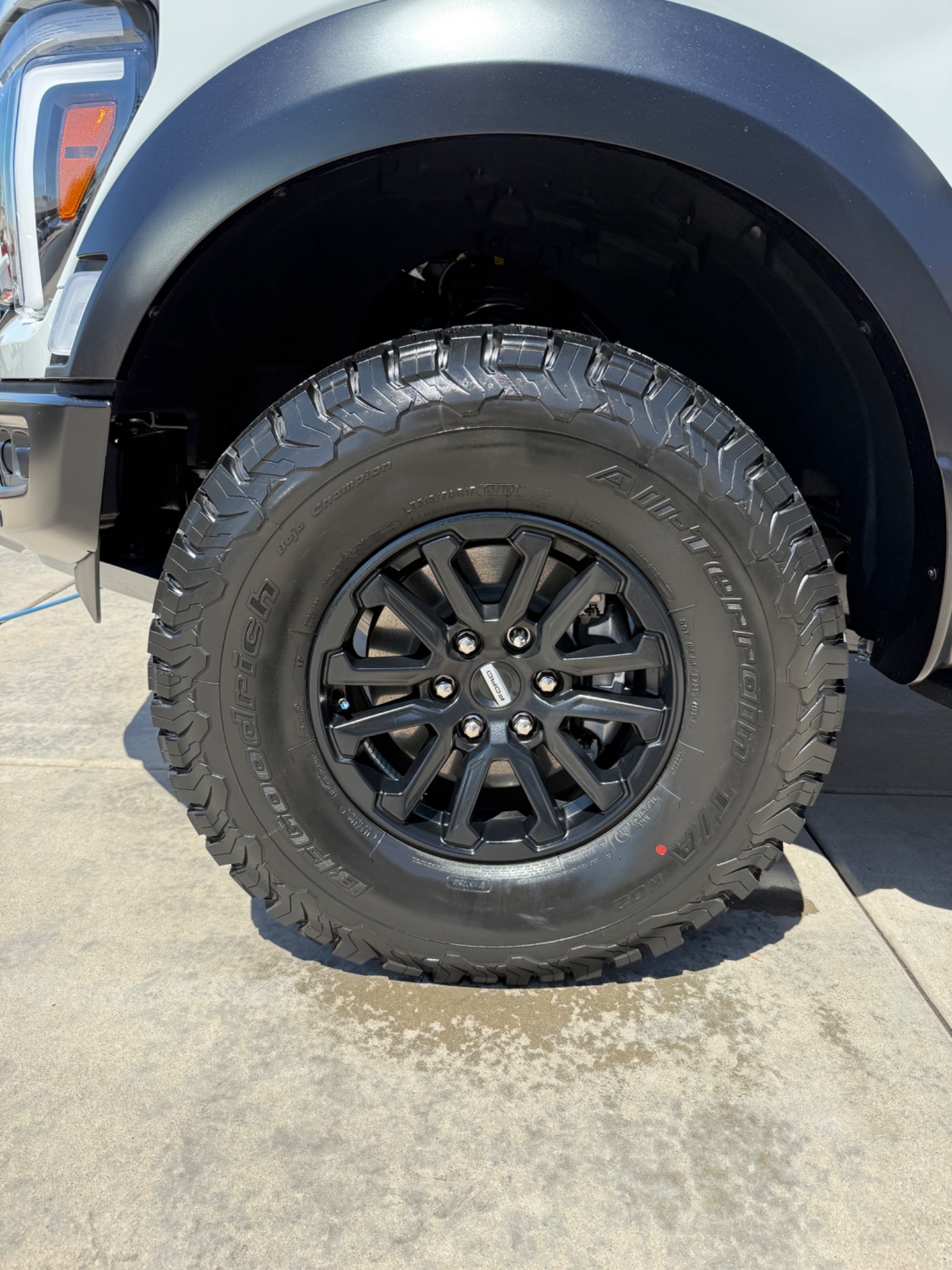 Detailed truck wheel and tire